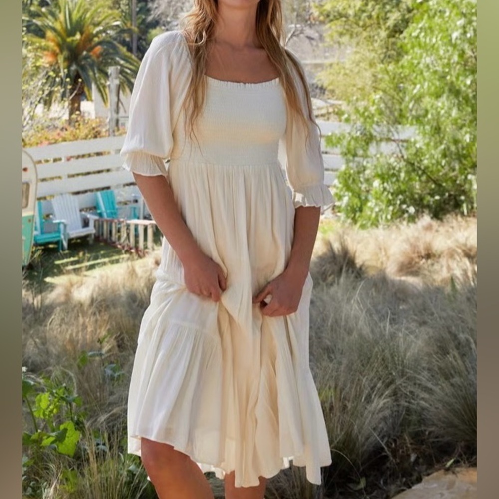 OAK+FORT Black Midi Dress NWT